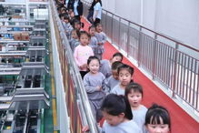 慶 五一 ,洛川鳳北幼兒園將課堂 搬 進(jìn)工廠